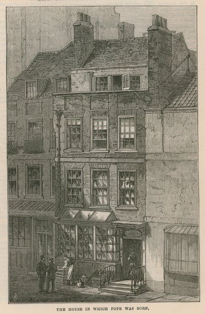 Huset hvor Alexander Pope ble født av English School