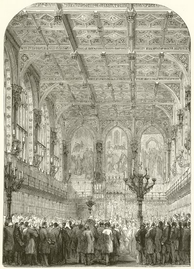 Interiøret i House of Lords av English School