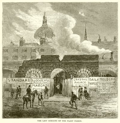 De siste restene av Fleet Prison av English School