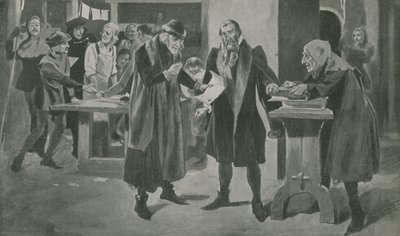Den siste trengselen til Gutenberg, skriveren, på randen av seier av English School