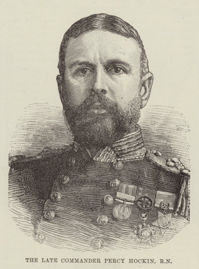 Avdøde kommandør Percy Hockin, RN (gravering) av English School