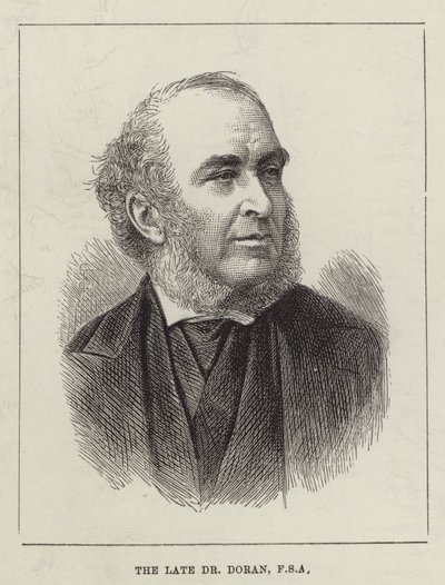 Avdøde Dr Doran, FSA (gravering) av English School