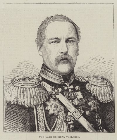 Avdøde general Todleben (gravering) av English School