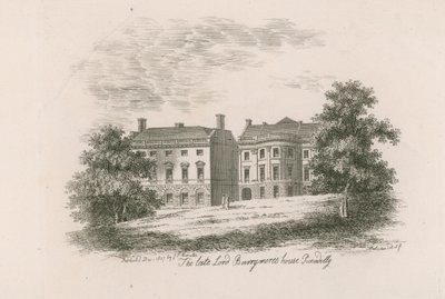 Det avdøde Lord Barrymores-huset, Piccadilly, London av English School