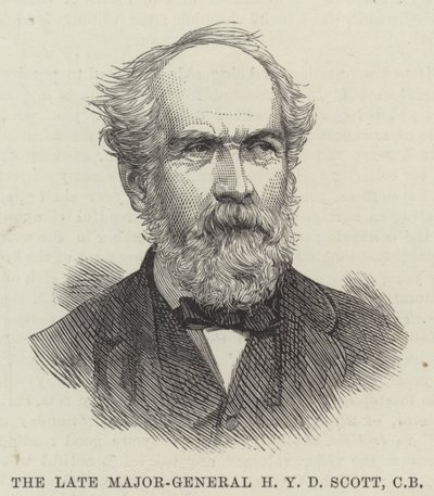 Avdøde generalmajor H Y D Scott, CB (gravering) av English School