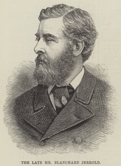 Avdøde herr Blanchard Jerrold (gravering) av English School