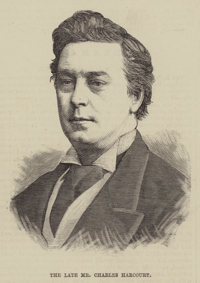 Avdøde Mr Charles Harcourt (gravering) av English School