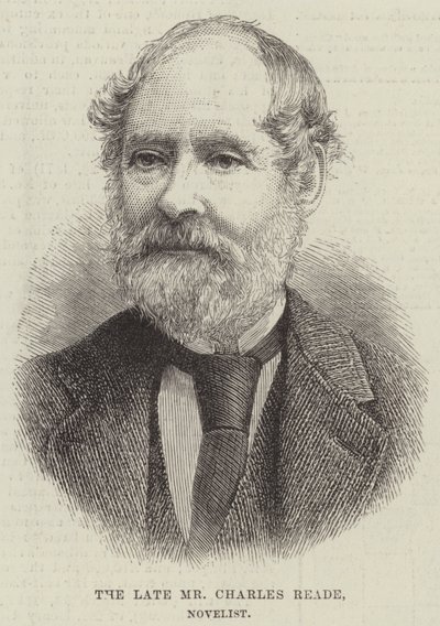 Avdøde Mr Charles Reade, romanforfatter (gravering) av English School