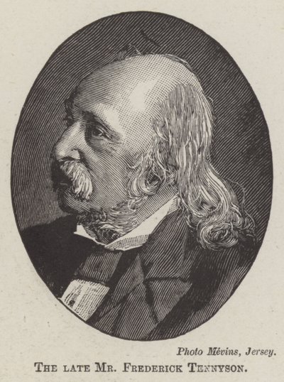 Avdøde herr Frederick Tennyson (gravering) av English School