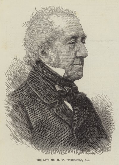 Avdøde Mr HW Pickersgill, RA (gravering) av English School