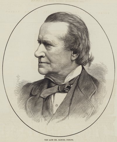 Avdøde Mr Samuel Phelps (gravering) av English School