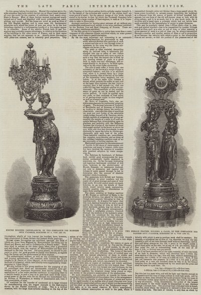 Den sene Paris internasjonale utstillingen (gravering) av English School