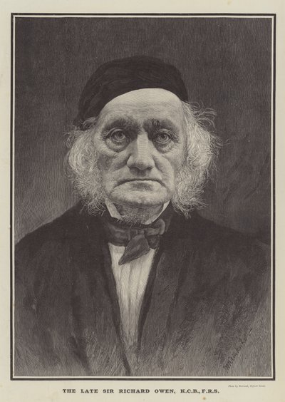 Avdøde Sir Richard Owen, KCB, FRS (gravering) av English School