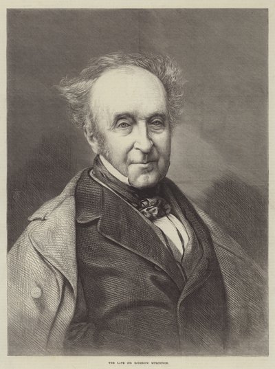 Avdøde Sir Roderick Murchison (gravering) av English School