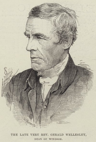 Den avdøde Very Reverend Gerald Wellesley, dekan av Windsor (gravering) av English School
