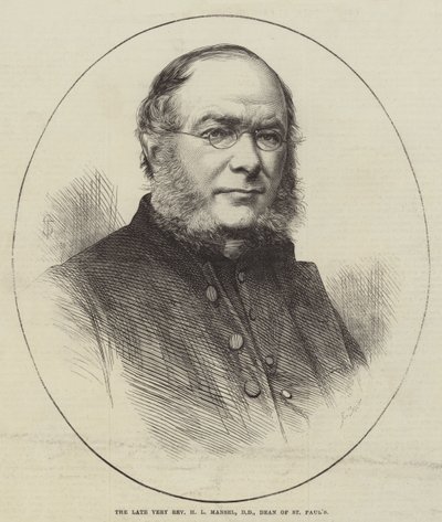 Den avdøde Very Reverend HL Mansel, DD, Dean of St Paul's (gravering) av English School