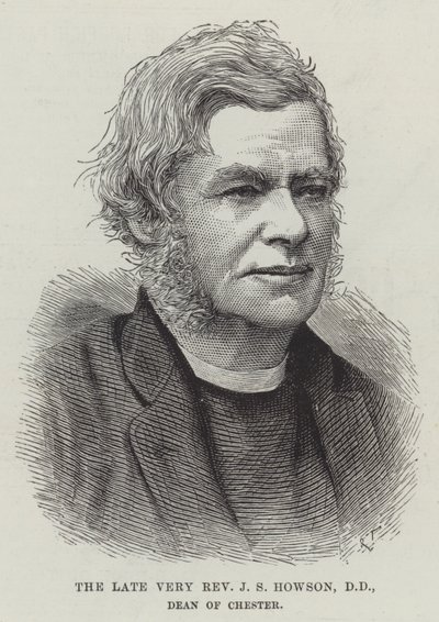 Den avdøde Very Reverend JS Howson, DD, dekan av Chester (gravering) av English School