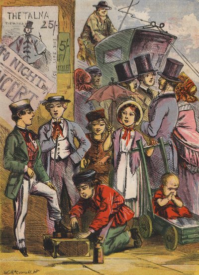 Den lille skoduften (fargelitografi) av English School