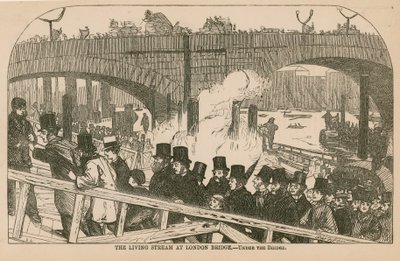 Den levende strømmen ved London Bridge av English School