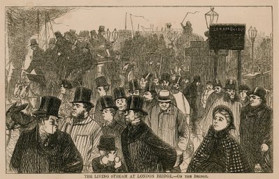 Den levende strømmen ved London Bridge av English School