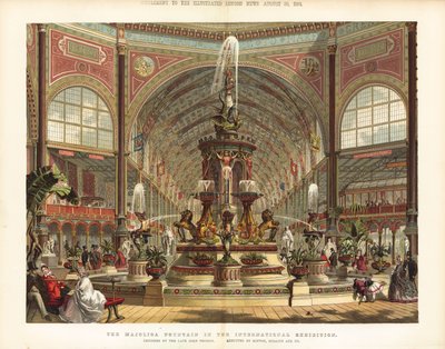 Der Majolika-Brunnen bei der Internationalen Ausstellung 1862 von English School