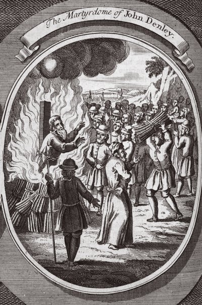 The martyrdom of John Denley, illustrasjon fra 