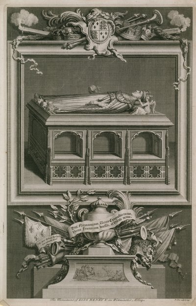 Monumentet til Henry V av English School