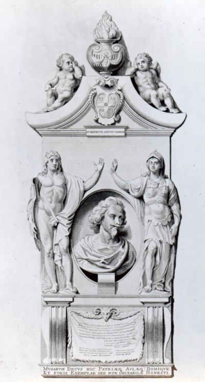 Monumentet til Sir Robert Ayton, 1798 av English School