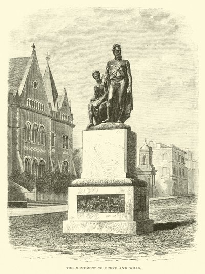 Monumentet til Burke og Wills av English School