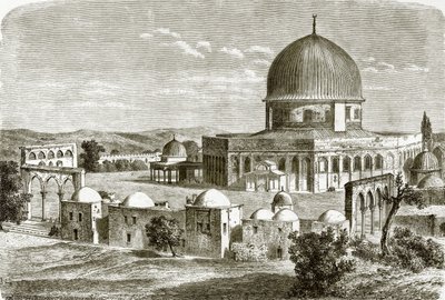 Moskeen til Omar - stedet for tempelet i Jerusalem av English School