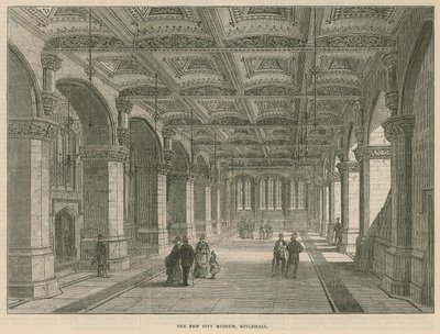 Det nye bymuseet, Guildhall, London av English School