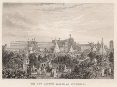 Det nye Crystal Palace på Sydenham av English School