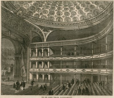 Det nye Surrey Theatre, Blackfriars Road, London av English School