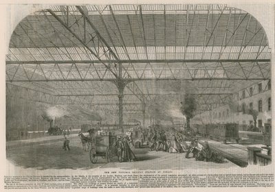 Den nye Victoria jernbanestasjon i Pimlico, London av English School