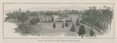 Den nye offentlige parken ved Highgate: generell utsikt over eiendommen, Fairseat House, Highgate av English School