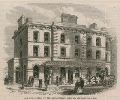 Den nye stasjonen til Metropolitan Railway av English School
