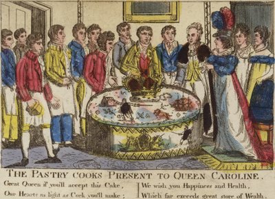 Konditoren presenterer dronning Caroline av English School