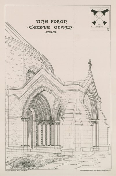 Verandaen til Temple Church av English School