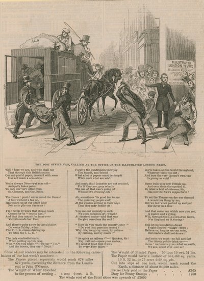 Postkontoret på kontoret til Illustrated London News av English School