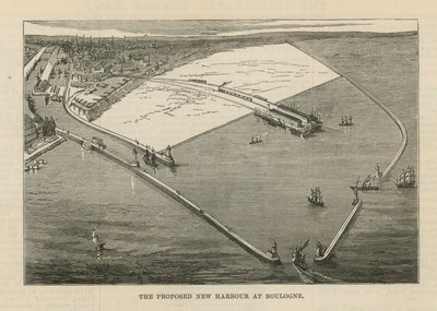 Den foreslåtte nye havnen i Boulogne av English School