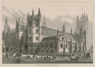 Den foreslåtte restaureringen av Westminster Hall av English School