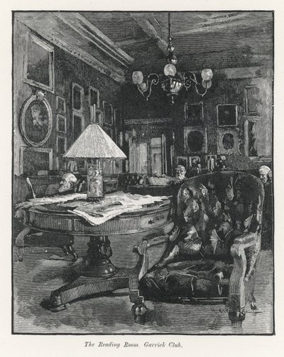 Lesesalen på Garrick Club av English School