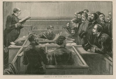 Det nylige opprøret i London: Banning ved Bow Street Police Court av English School