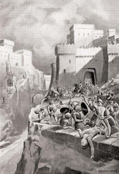 Megaras opprør mot Athen, fra Hutchinsons History of the Nations, pub.1915 av English School