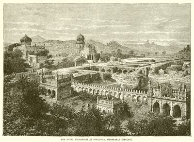 Den kongelige nekropolis i Golconda, Hyderabad av English School