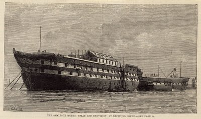 Koppehulene, Atlas og Endymion, ved Deptford Creek av English School