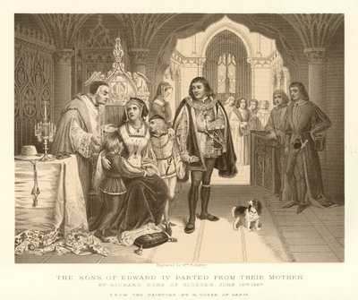 Sønnene til Edward IV skilte seg fra moren av English School