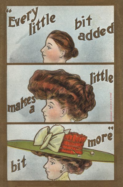 Stadiene av frisør (farge litho) av English School