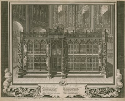 Det staselige monumentet til minne om kong Henry VII og hans dronning av English School