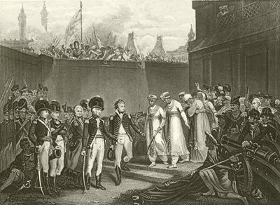 Overgivelsen av to sønner til Tippoo Sultan av English School